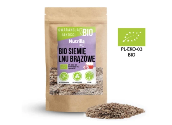 Organic Brown Flax Seeds 1kg