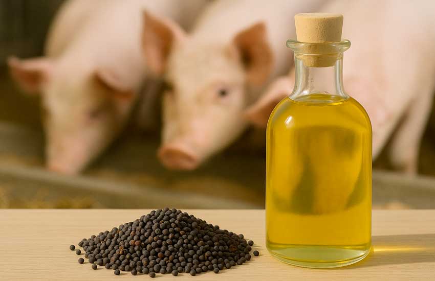 raeeseed oil as feeding addition