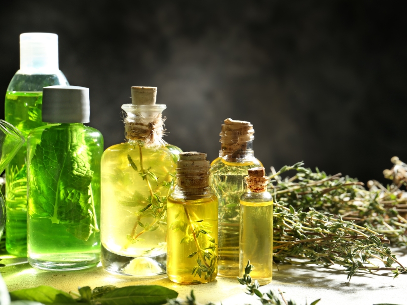 infusing oil with herbs